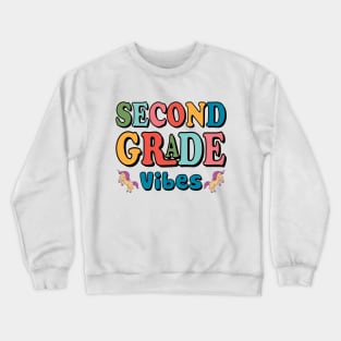 Second Grade Vibes Crewneck Sweatshirt